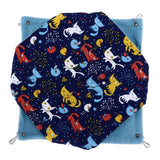 Pet Double Layer Warm Hammock Safe Warm Foldable Hanging Pet Sleeping Bag for Small Pets Hamster