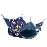 Pet Double Layer Warm Hammock Safe Warm Foldable Hanging Pet Sleeping Bag for Small Pets Hamster