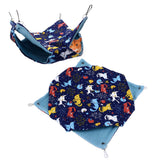 Pet Double Layer Warm Hammock Safe Warm Foldable Hanging Pet Sleeping Bag for Small Pets Hamster
