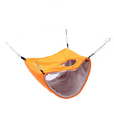 Bird Warm Nest Thermal Plush Cage Hanging Bed Hamster Double Layer Hammock for Winter Cold WeatherOrange In Australia - Darrahopens