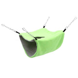 Bird Warm Nest Thermal Plush Cage Hanging Bed Hamster Double Layer Hammock for Winter Cold WeatherGreen In Australia - Darrahopens