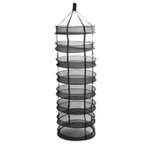8 Layer Hanging Herb Buds Dry Net Detachable Collapsible Mesh Hydroponics Plant Drying Rack Net