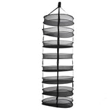 8 Layer Hanging Herb Buds Dry Net Detachable Collapsible Mesh Hydroponics Plant Drying Rack Net