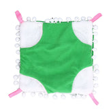 Small Pet Cage Hammock Parrot Warm Hanging Hammock Bird Nest Hut Bed for Hamsters Sugar Gliders Golden HamsterL Green