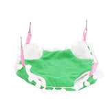 Small Pet Cage Hammock Parrot Warm Hanging Hammock Bird Nest Hut Bed for Hamsters Sugar Gliders Golden HamsterL Green