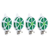 4pcs Plant Ties 50 Meters Green Twist Ties Wire with Built in Cutter for Garden Courtyard Indoor Plants Support Fixing