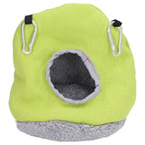 Warm Birdhouse Round Shape Soft Plush Save Space Easy Clean Safety Parrots HouseGreen