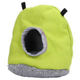 Warm Birdhouse Round Shape Soft Plush Save Space Easy Clean Safety Parrots HouseGreen