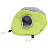 Warm Birdhouse Round Shape Soft Plush Save Space Easy Clean Safety Parrots HouseGreen