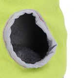 Warm Birdhouse Round Shape Soft Plush Save Space Easy Clean Safety Parrots HouseGreen