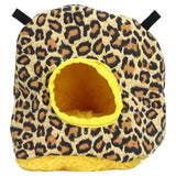 Warm Birdhouse Round Shape Soft Plush Save Space Easy Clean Safety Parrots HouseLeopard Print In Australia - Darrahopens