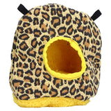 Warm Birdhouse Round Shape Soft Plush Save Space Easy Clean Safety Parrots HouseLeopard Print In Australia - Darrahopens