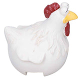 Big Eye Chicken Ornaments Funny Chicken Statues for Garden Stairs Farm Patio BackyardA