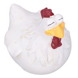 Big Eye Chicken Ornaments Funny Chicken Statues for Garden Stairs Farm Patio BackyardA