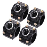 4 Sets Water Drain Saddle Plastic Pipe Additional Quick Connector Tee Kit G1 Female Thread