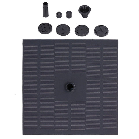 Solar Water Pump Monocrystalline Silicon Square Floating Outdoor Waterscape Fountain 7V 1.4W