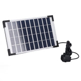 10V 5W Solar Fountain Kit Floating Solar Fountain Water Pump Kit for Gardens Pools Fish Tanks Aquariums