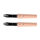 2Pcs Forked Head Hand Weeder Puller Wood Handle Remove Weeds Shovel Garden Weeding Fork Trimming Tools Planting Gadgets In Australia - Darrahopens