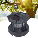 LED Solar Light Unique Tower Design 360 Degree Rotation Energy Saving Easy Installation Outdoor Lamp