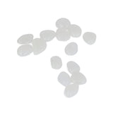 Outdoor Luminous Stones Colorful Fluorescent Luminous Pebbles for Dark Garden Courtyard Walkway Garden Trails 100 / Bag White