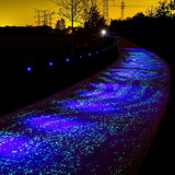 Outdoor Luminous Stones Colorful Fluorescent Luminous Pebbles for Dark Garden Courtyard Walkway Garden Trails 100 / Bag Dark Blue