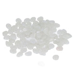 Outdoor Luminous Stones Colorful Fluorescent Luminous Pebbles for Dark Garden Courtyard Walkway Garden Trails 200 / Bag White