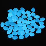Outdoor Luminous Stones Colorful Fluorescent Luminous Pebbles for Dark Garden Courtyard Walkway Garden Trails 200 / Bag White