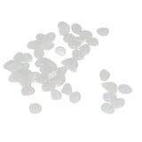 Outdoor Luminous Stones Colorful Fluorescent Luminous Pebbles for Dark Garden Courtyard Walkway Garden Trails 200 / Bag White