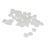 Outdoor Luminous Stones Colorful Fluorescent Luminous Pebbles for Dark Garden Courtyard Walkway Garden Trails 200 / Bag White