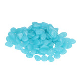 Outdoor Luminous Stones Colorful Fluorescent Luminous Pebbles for Dark Garden Courtyard Walkway Garden Trails 200 / Bag Light Blue In Australia - Darrahopens