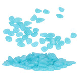 Outdoor Luminous Stones Colorful Fluorescent Luminous Pebbles for Dark Garden Courtyard Walkway Garden Trails 200 / Bag Light Blue In Australia - Darrahopens