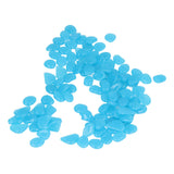 Outdoor Luminous Stones Colorful Fluorescent Luminous Pebbles for Dark Garden Courtyard Walkway Garden Trails 200 / Bag Dark Blue In Australia - Darrahopens