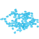 Outdoor Luminous Stones Colorful Fluorescent Luminous Pebbles for Dark Garden Courtyard Walkway Garden Trails 200 / Bag Dark Blue