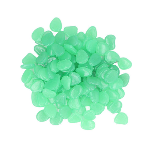 Outdoor Luminous Stones Colorful Fluorescent Luminous Pebbles for Dark Garden Courtyard Walkway Garden Trails 200 / Bag Turquoise In Australia - Darrahopens