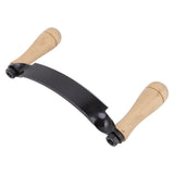 Draw Knife Wooden Handle HRC 30 Durable Tungsten Steel Curved High Sharpness Draw Shave Knife for Log Wood Furniture 8in