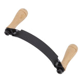 Draw Knife Wooden Handle HRC 30 Durable Tungsten Steel Curved High Sharpness Draw Shave Knife for Log Wood Furniture 10in