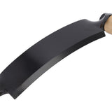 Draw Knife Wooden Handle HRC 30 Durable Tungsten Steel Curved High Sharpness Draw Shave Knife for Log Wood Furniture 10in