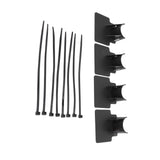 Swimming Pool Pipe Holders Adjustable Design Sturdy ABS Easy Installation Swimming Pool Hose Support Brackets Black