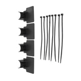 Swimming Pool Pipe Holders Adjustable Design Sturdy ABS Easy Installation Swimming Pool Hose Support Brackets Black