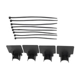 Swimming Pool Pipe Holders Adjustable Design Sturdy ABS Easy Installation Swimming Pool Hose Support Brackets Black