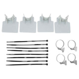 4 Sets Swimming Pool Pipe Holder Prevent Pipe Slip Cable Ties Stainless Steel Hose Clamp Swimming Pool Hose Holder Gray In Australia - Darrahopens