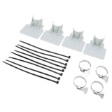 4 Sets Swimming Pool Pipe Holder Prevent Pipe Slip Cable Ties Stainless Steel Hose Clamp Swimming Pool Hose Holder Gray In Australia - Darrahopens