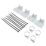 4 Sets Swimming Pool Pipe Holder Prevent Pipe Slip Cable Ties Stainless Steel Hose Clamp Swimming Pool Hose Holder Gray In Australia - Darrahopens