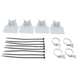 4 Sets Swimming Pool Pipe Holder Prevent Pipe Slip Cable Ties Stainless Steel Hose Clamp Swimming Pool Hose Holder Gray In Australia - Darrahopens