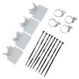 4 Sets Swimming Pool Pipe Holder Prevent Pipe Slip Cable Ties Stainless Steel Hose Clamp Swimming Pool Hose Holder Gray In Australia - Darrahopens