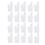 King Cage Transport Box with 20Pcs Queen Bee Rearing Cages Transparent King Cage Beekeeping Tools