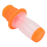 Oil Dispenser Bottle 60ml Food Grade Silicone Squeeze Type Brush Evenly Heat Insulation Cooking Oil Dispenser Orange