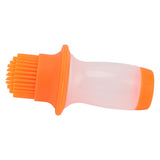 Oil Dispenser Bottle 60ml Food Grade Silicone Squeeze Type Brush Evenly Heat Insulation Cooking Oil Dispenser Orange