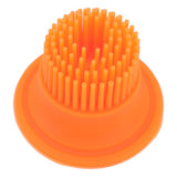 Oil Dispenser Bottle 60ml Food Grade Silicone Squeeze Type Brush Evenly Heat Insulation Cooking Oil Dispenser Orange