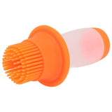 Oil Dispenser Bottle 60ml Food Grade Silicone Squeeze Type Brush Evenly Heat Insulation Cooking Oil Dispenser Orange